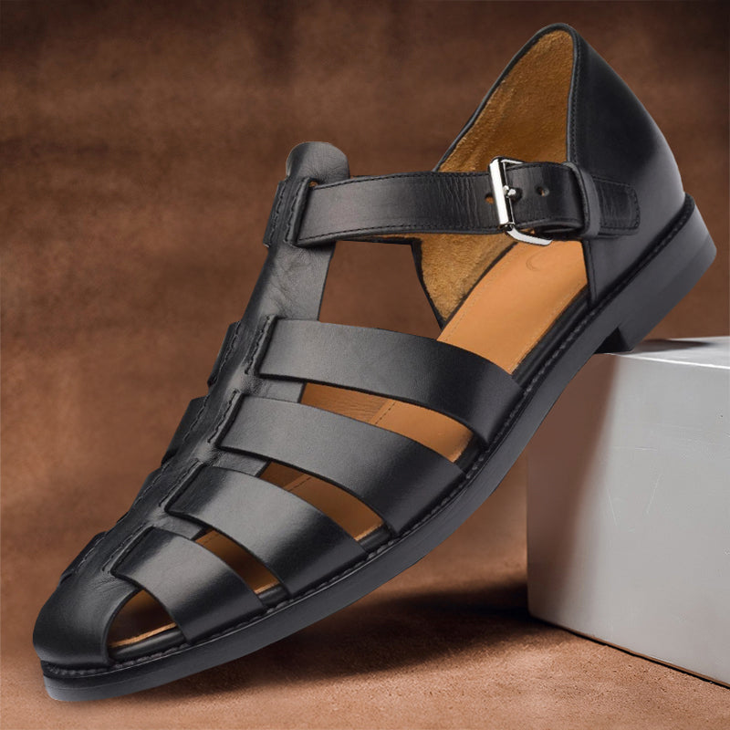Bequeme Herren Ledersandalen mit rutschfester Sohle – 50 % Rabatt – Milan
