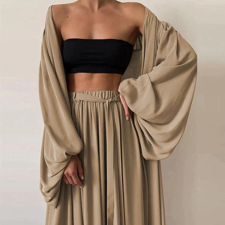 Trendiges Zweiteiler Damen Herbst Set mit Pullover & Hose – Noelle