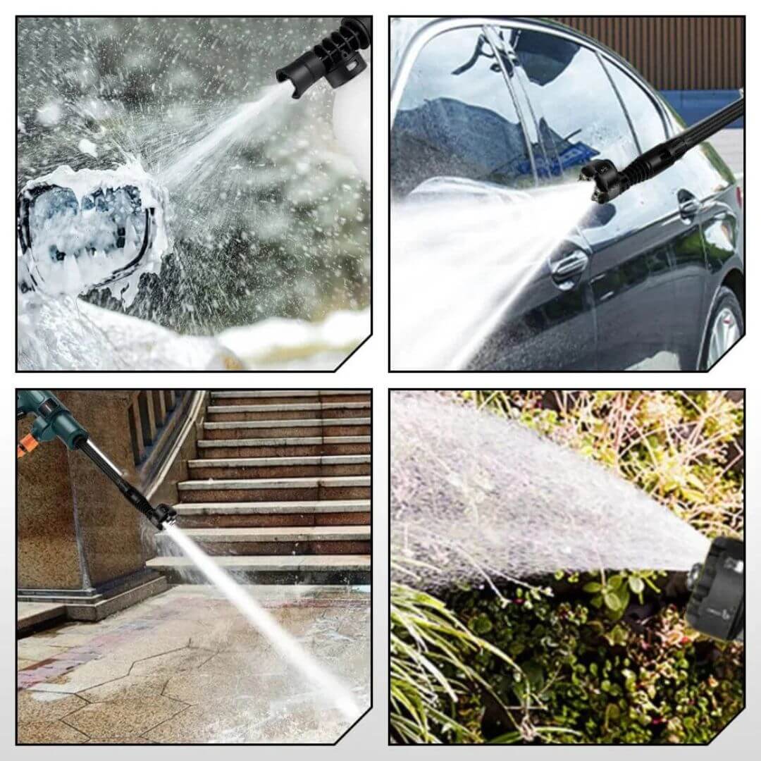Kabelloser Hochdruckreiniger für Auto & Garten – HydroSwift