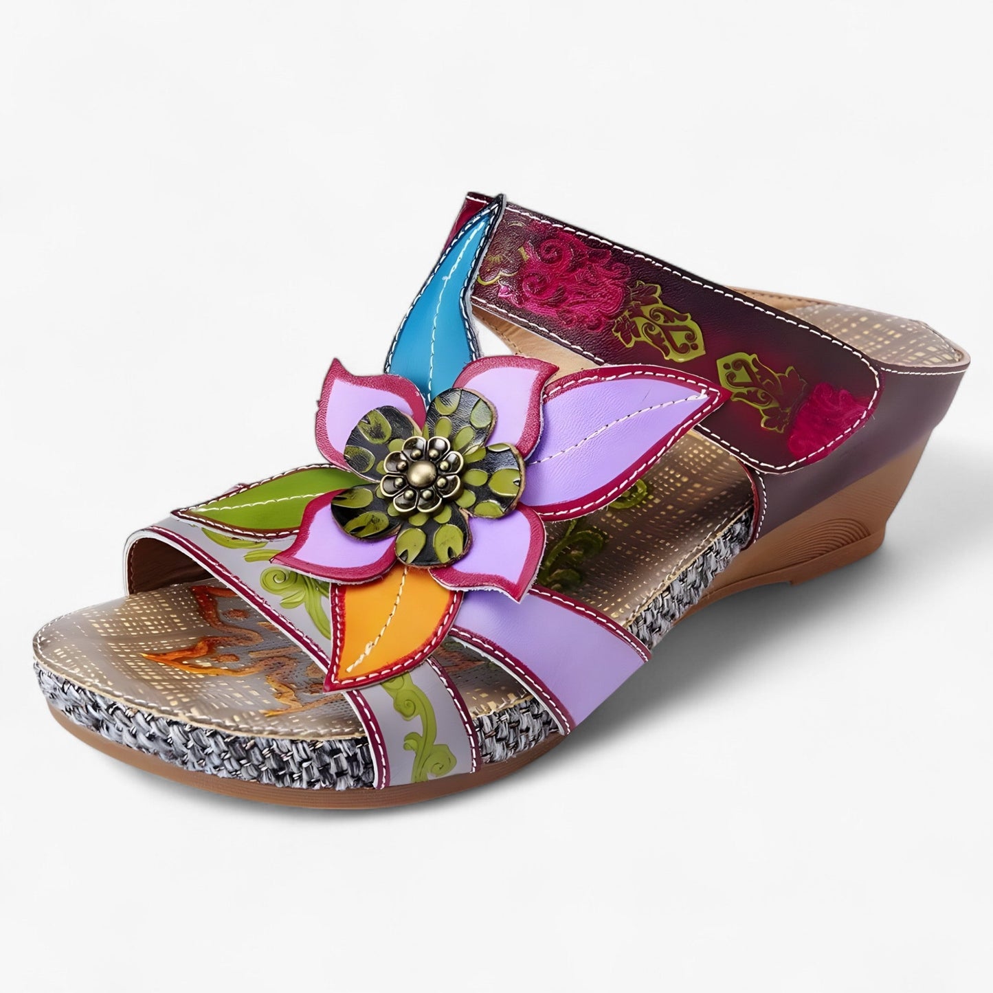 Boho-Sandalen für Damen mit geflochtenen Riemen – BohoStep Dolly