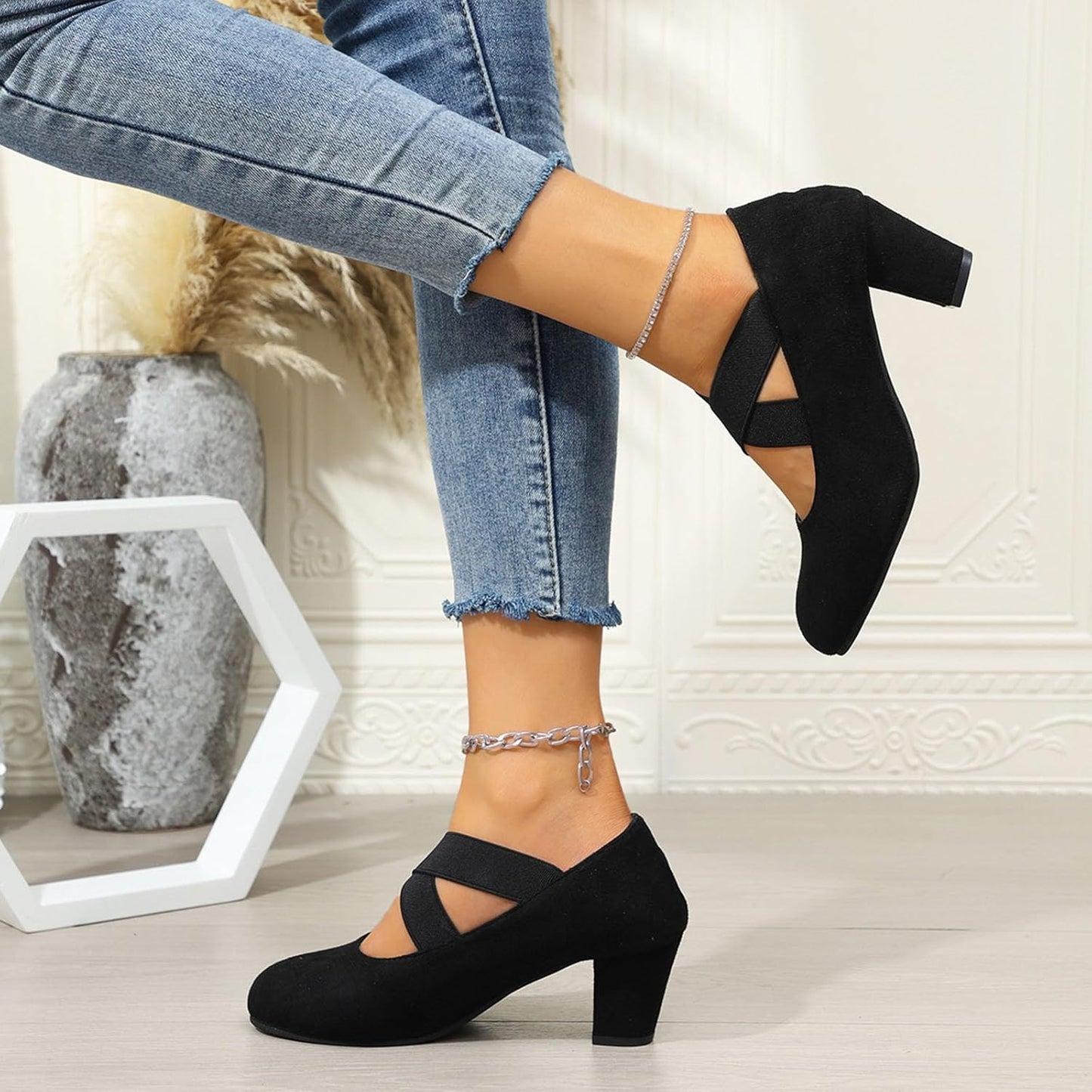 Samt Pumps mit Kreuzband – Theresa Oktoberfest 2026