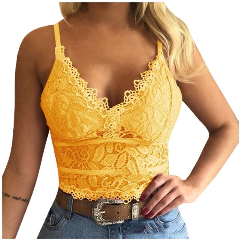 Damen Spitze Top mit Spaghettiträgern – Lina
