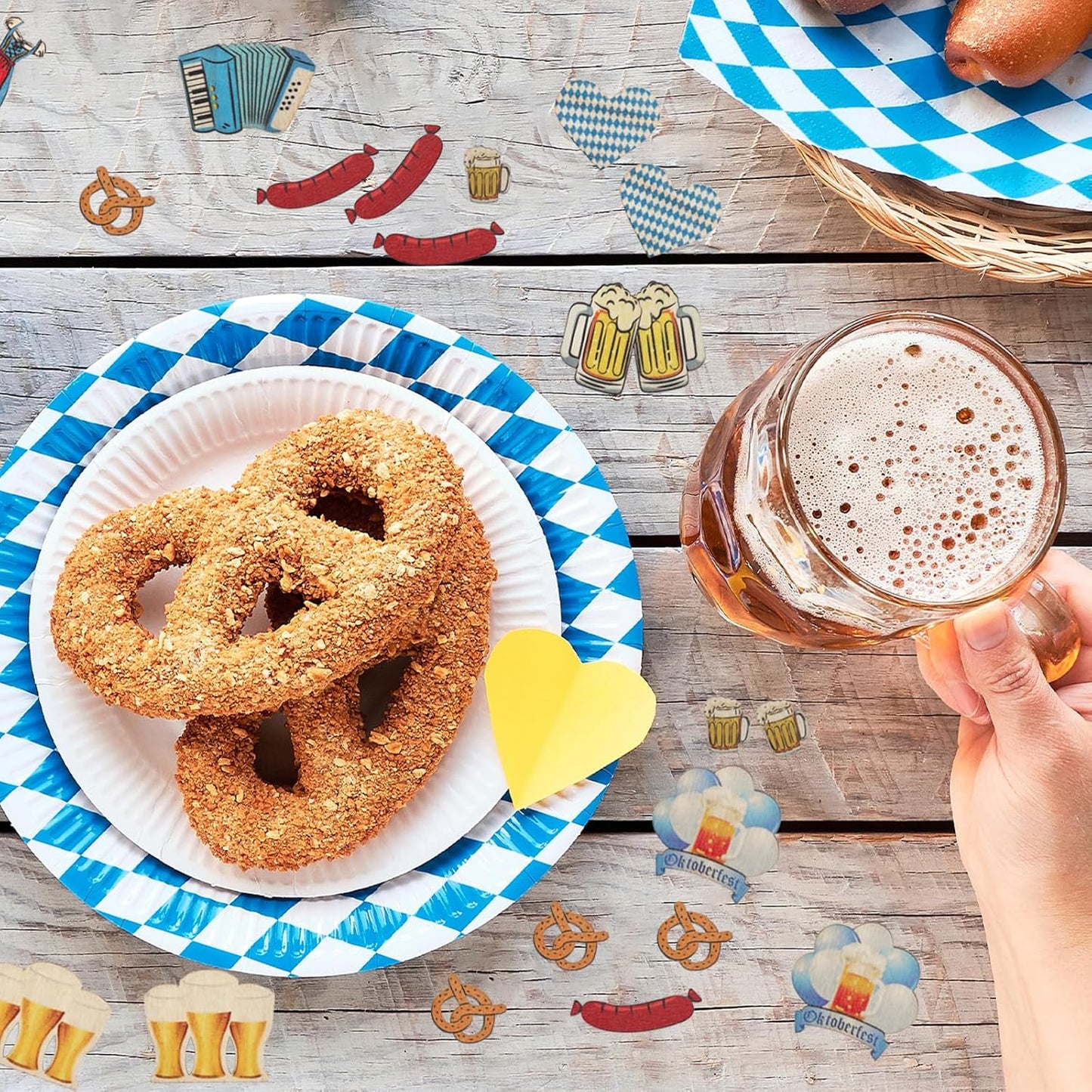 Holzdeko Oktoberfest (100er-Set) – WiesnKonfetti Oktoberfest 2026