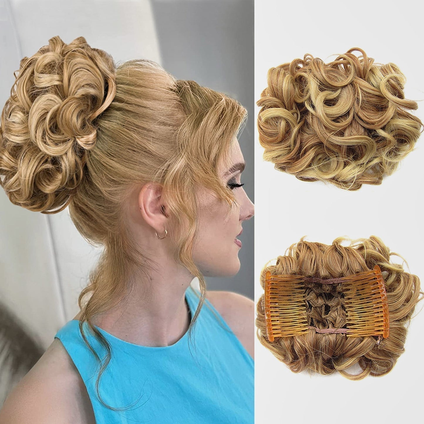 Krullende Knot Hairextension – FluffyFix