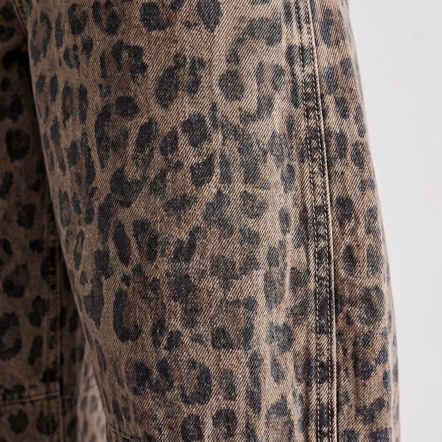 Barrel Jeans Damen Mit Leopardenmuster - Frances