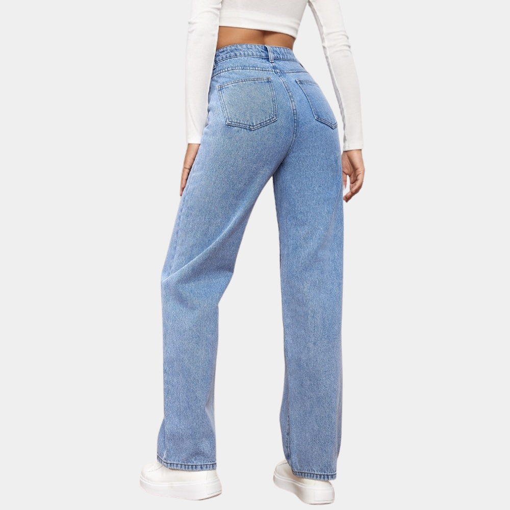 High Waist Baggy Damen Jeans – Elara