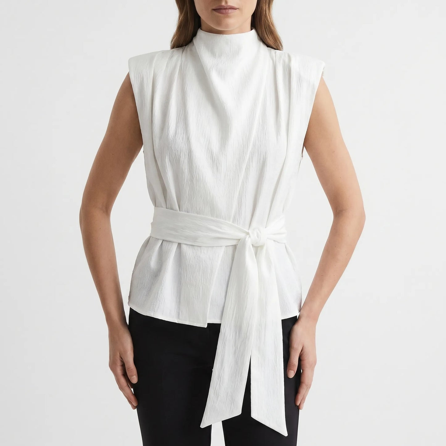 Elegantes Oberteil Mit Bindegürtel - Kelli