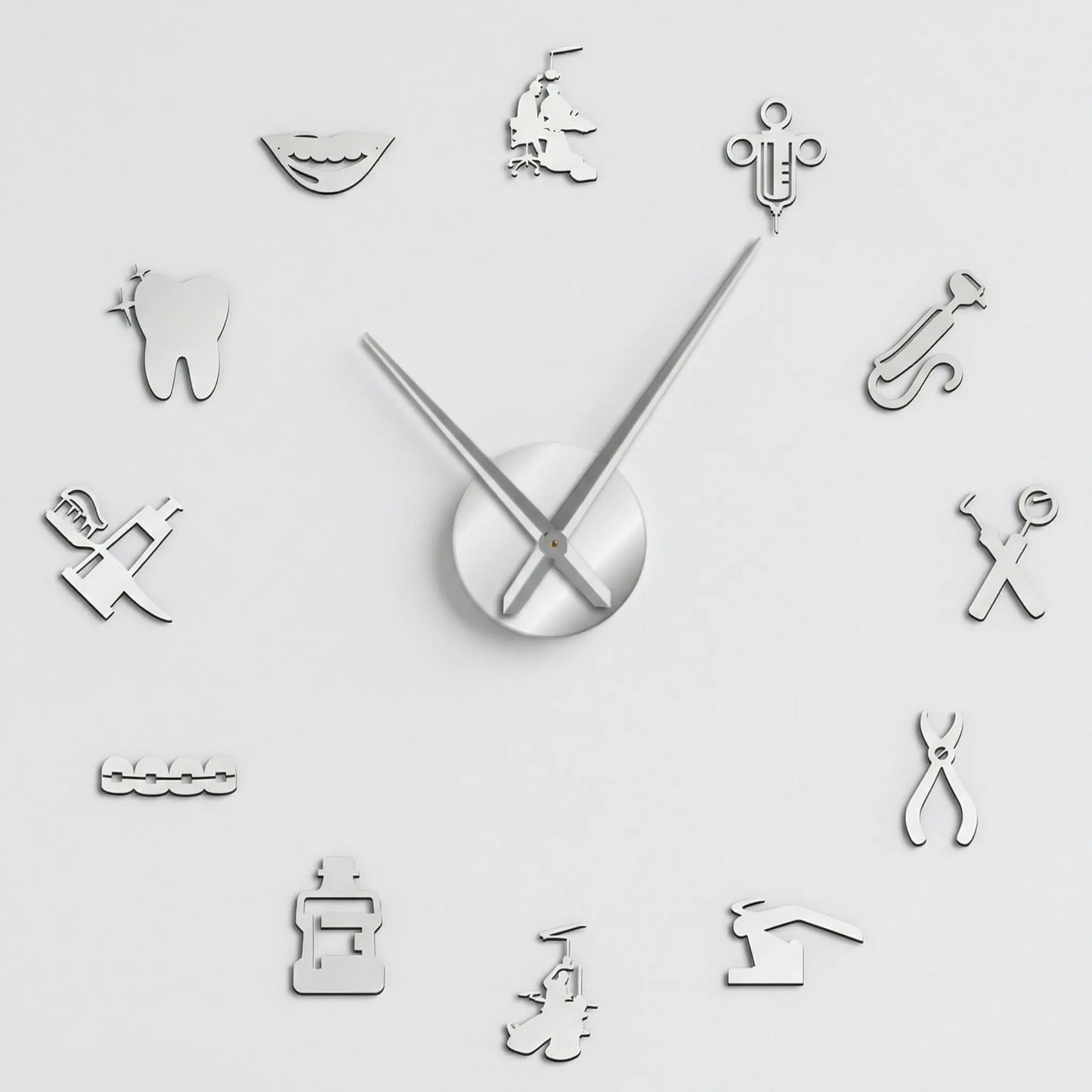 Große Wanduhr Für Praxen - Dentiqube