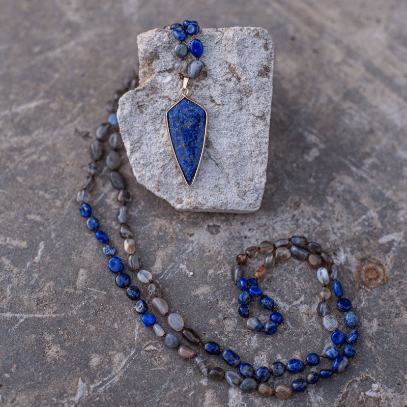 Handgefertigte Edelsteinkette - ProtectiveMala