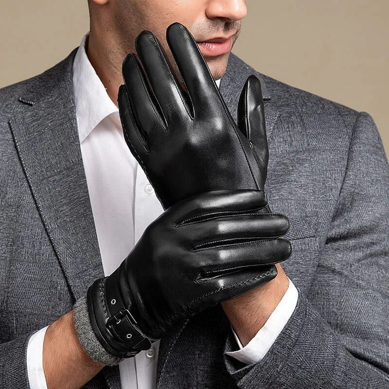 Kurzschaft Herrenhandschuh Mit Riemen - Danny