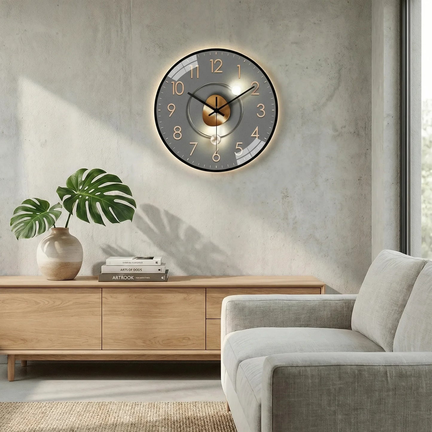 Minimalistische Wanduhr - Aurello