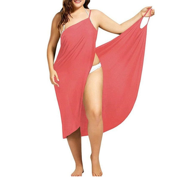 Maxi Wickelkleid für Strand und Schwimmbad – Soleil