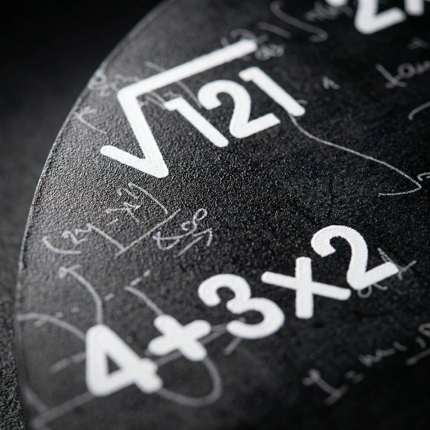 Runde Motiv-Wanduhr - NumeriClock