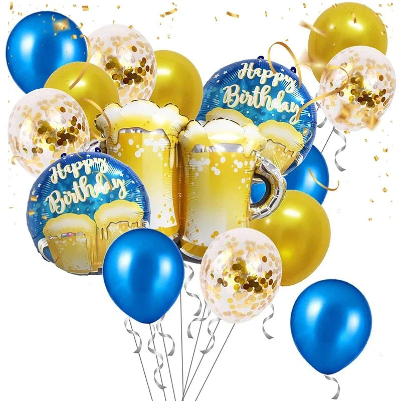 Ballon-Set im Bierkrug-Design (16-teilig) – ProstBallon Oktoberfest 2026