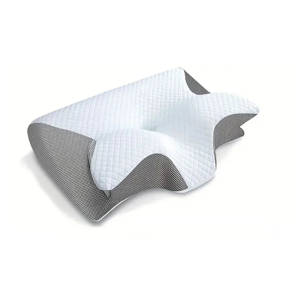 2-in-1 viskoelastisches Nackenstützkissen mit ergonomischem Konturdesign – RestAlign