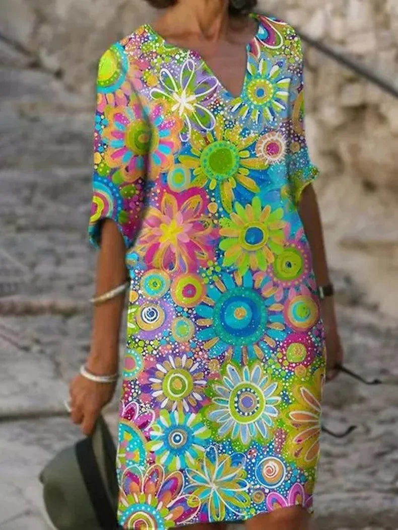 Sommertop mit Blumenmuster - Marisol
