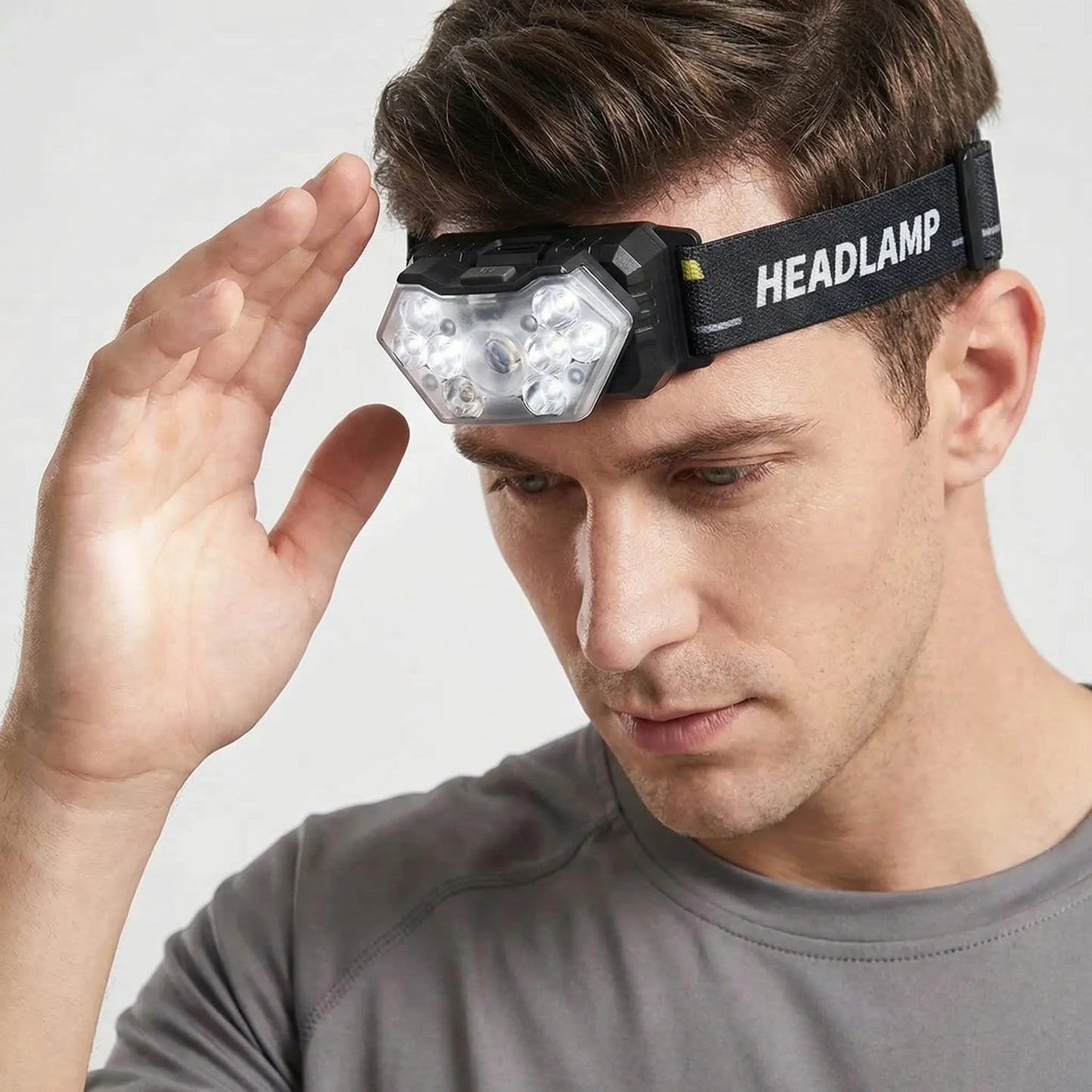 Wiederaufladbare 9-LED-Stirnlampe - Luxbeam