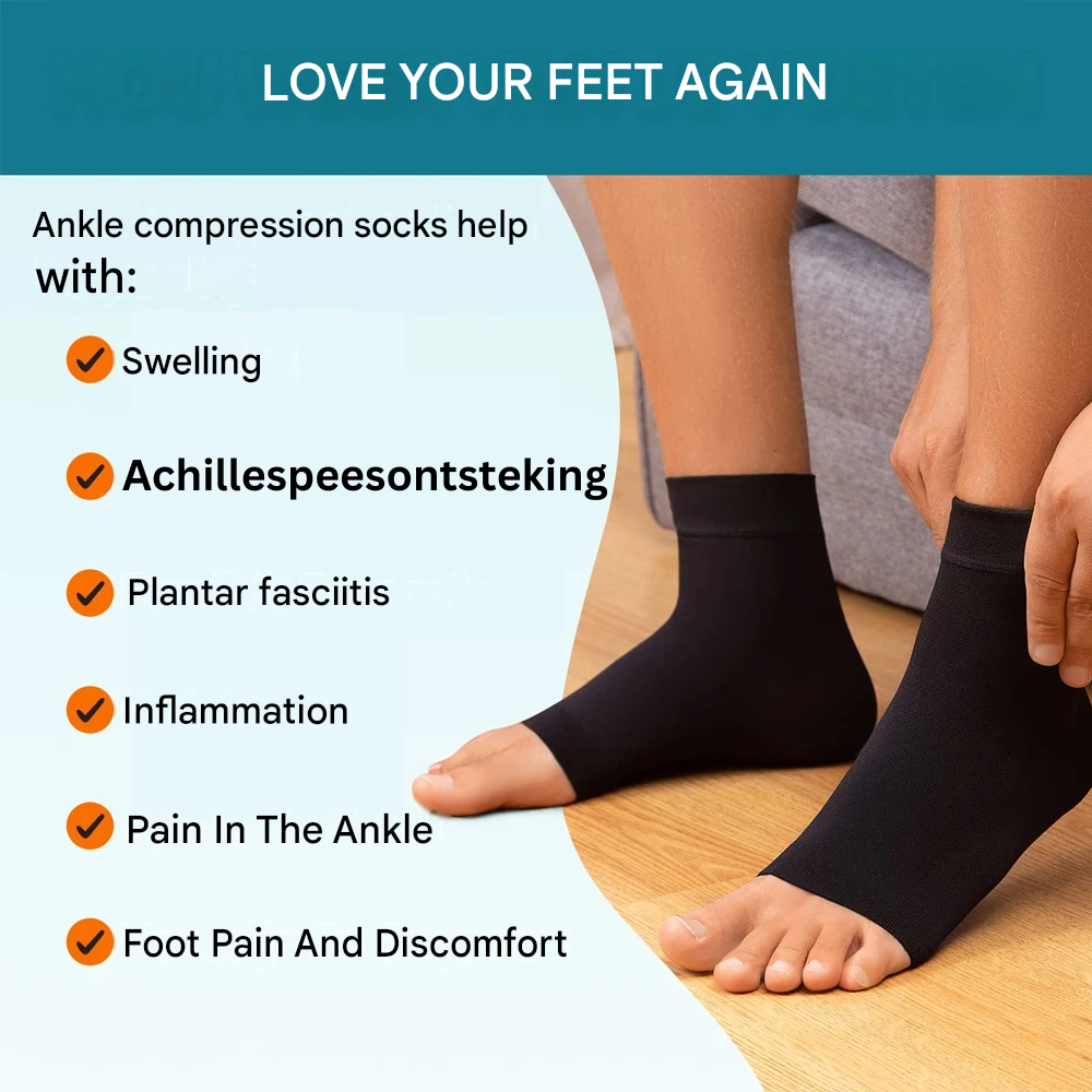 Kompressions-Knöchelsocken für Neuropathie - AnkleSupport Pro