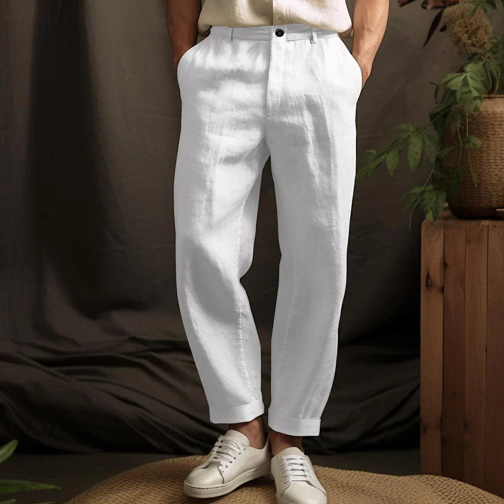 Leichte Herren Leinenhose mit Relaxed Fit – Luca
