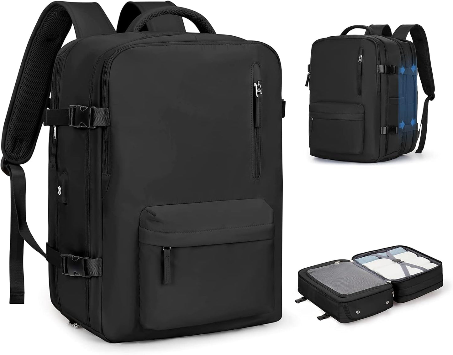 Mehrfach unterteilte Laptop-Tragetasche mit verstellbarem Schulterriemen