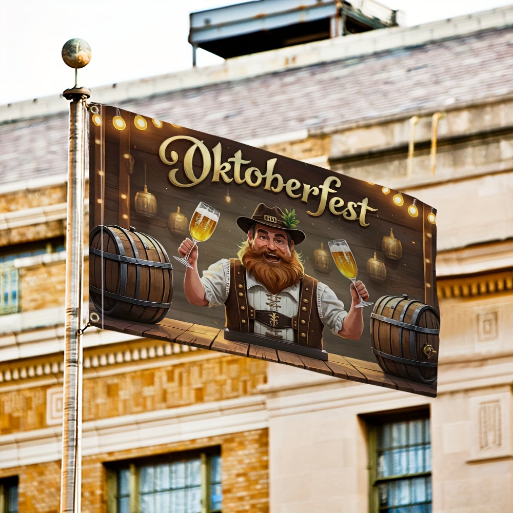 Oktoberfest Gartenflagge – BierFest Mann Oktoberfest 2026