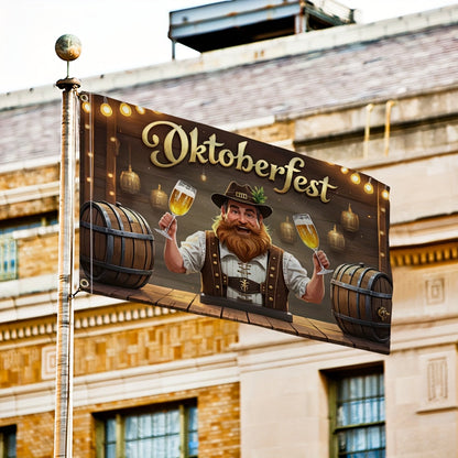 Oktoberfest Gartenflagge – BierFest Mann Oktoberfest 2026