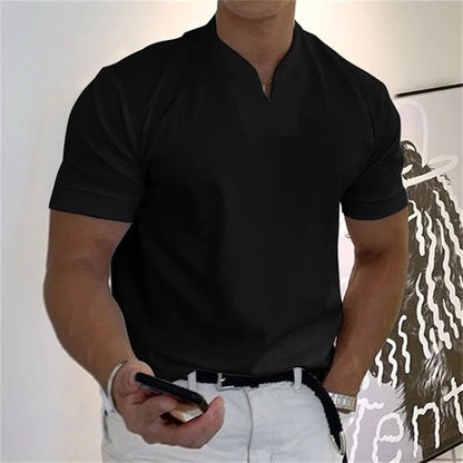Atmungsaktives Herren Fitnessshirt mit V-Ausschnitt –  Timo