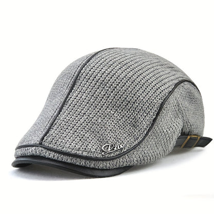 Unisex Strick-Barettmütze warm & modisch für Herbst und Winter – Elias