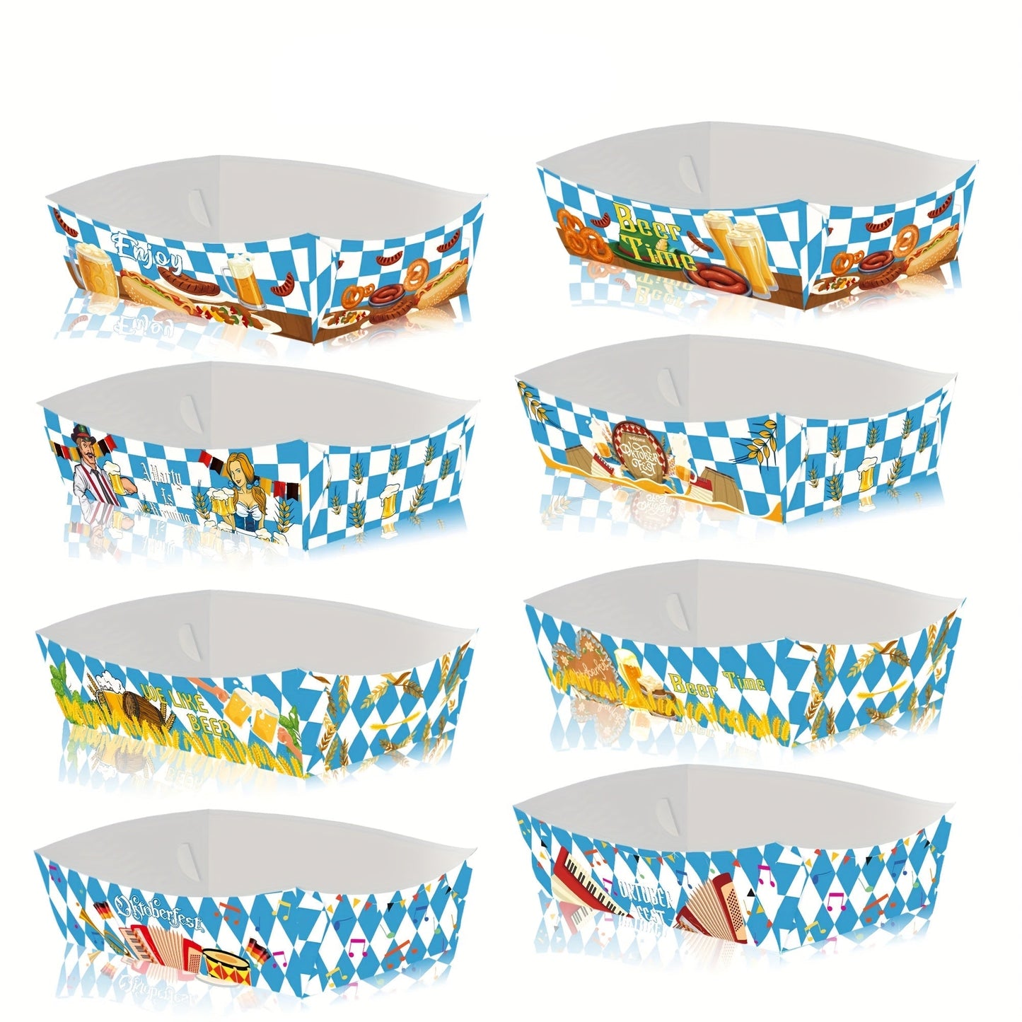 Oktoberfest Papier Snackschalen Set (2×24 Stück) – WiesnSnack Oktoberfest 2026
