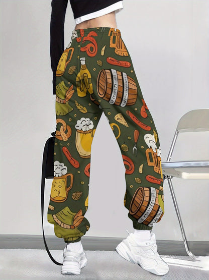Damen Freizeit- & Partyhose mit All-Over-Print – Resi Oktoberfest 2026