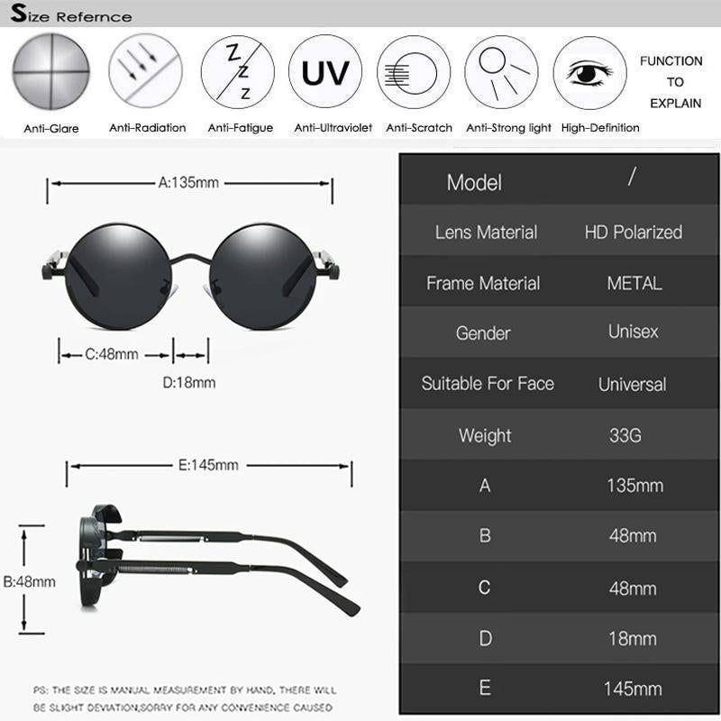 Trendige Vintage-Sonnenbrille für Damen & Herren – Savino