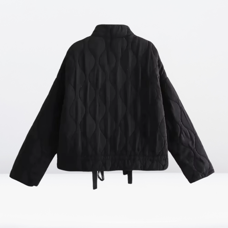 Damen Steppjacke mit Kordelzug & Reißverschluss – Lorena