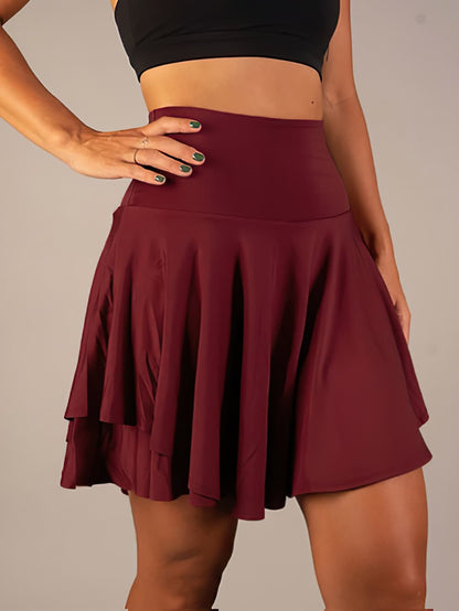 Sportlicher & Funktionaler Damen Tennisrock mit Shorts und Taschen – Maja
