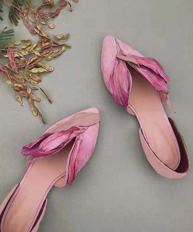 Handgefertigte Spitzen-Ballerinas mit Herbstrosen – Odette