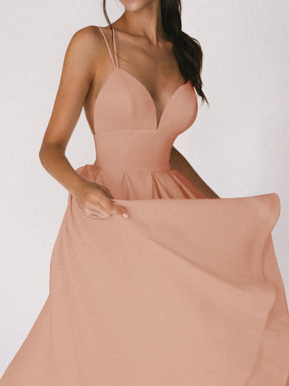 Strappy V-Ausschnitt Kleid - Noa