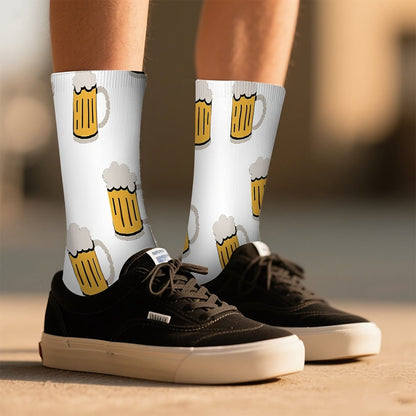 3 Paar Socken mit Bierkrug-Print – HopfenSocken Oktoberfest 2026