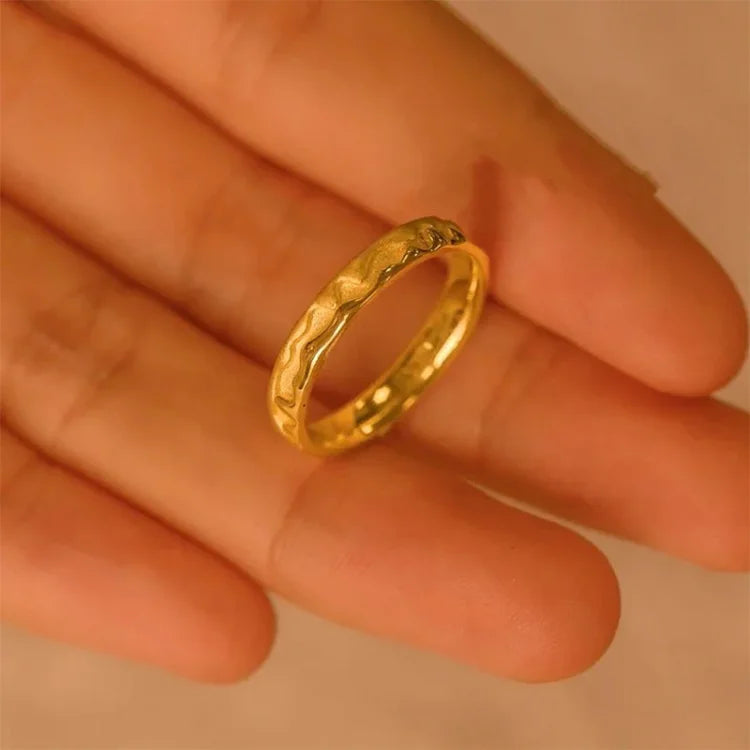 18K Vergoldetes Sterlingsilber - HoneyGoldRing 