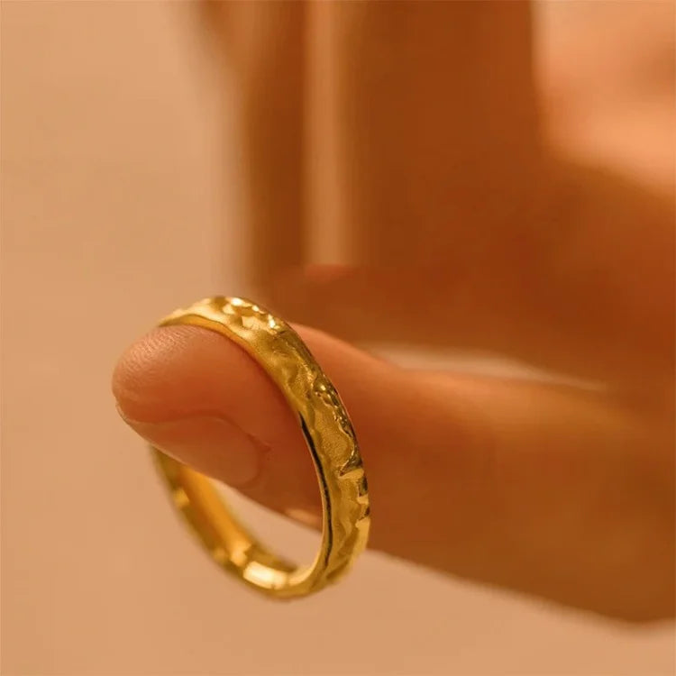 18K Vergoldetes Sterlingsilber - HoneyGoldRing 