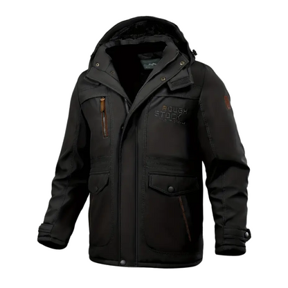 Herren Winterjacke gefüttert mit Plüsch & Kapuze – Stellan
