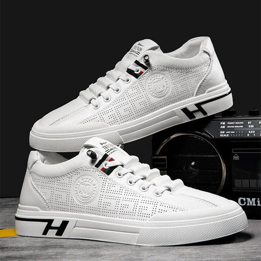 Herren-Sneaker aus Perforiertem Leder mit Leichtbauweise � Ethan