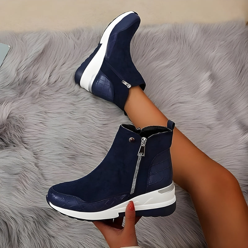 Orthopädische Leder Damen Herbststiefeletten - Emma