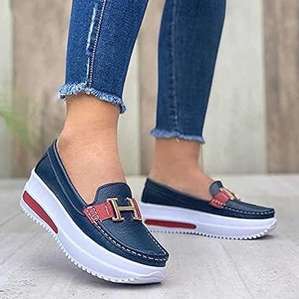 Herbstliche stilvolle orthopädische Damenschuhe für schmerzfreies Gehen – Selina