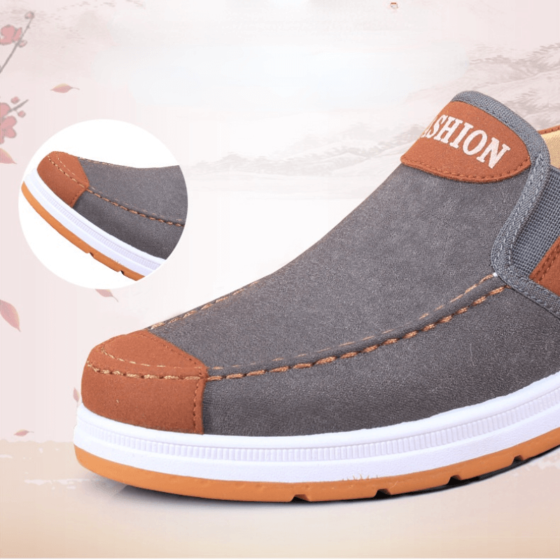 Herren Slip-On Canvas-Schuhe – Matteo Herbstedition