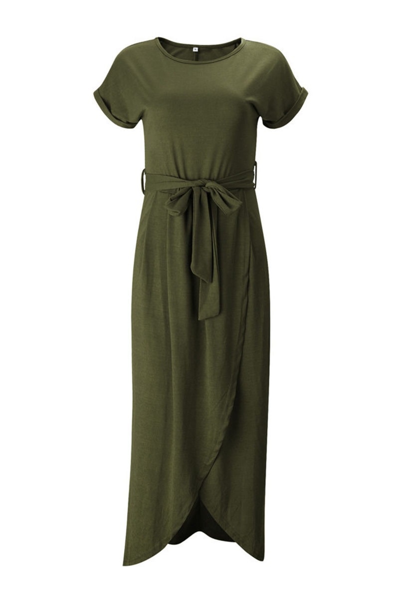 Herbstliches Lässiges Midi-Kleid – Isabella