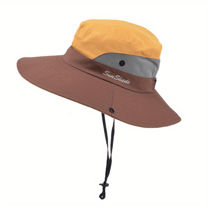 Stylischer Damen UV-Schutz Sonnenhut mit breiter Krempe – Livia