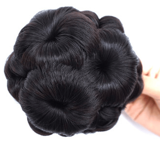 Blumenförmige Haarspange mit Haarverlängerung – Fiora