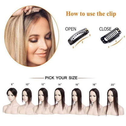 Schnelle Clip-in Haarverlängerung für kurzes Haar – Zuri