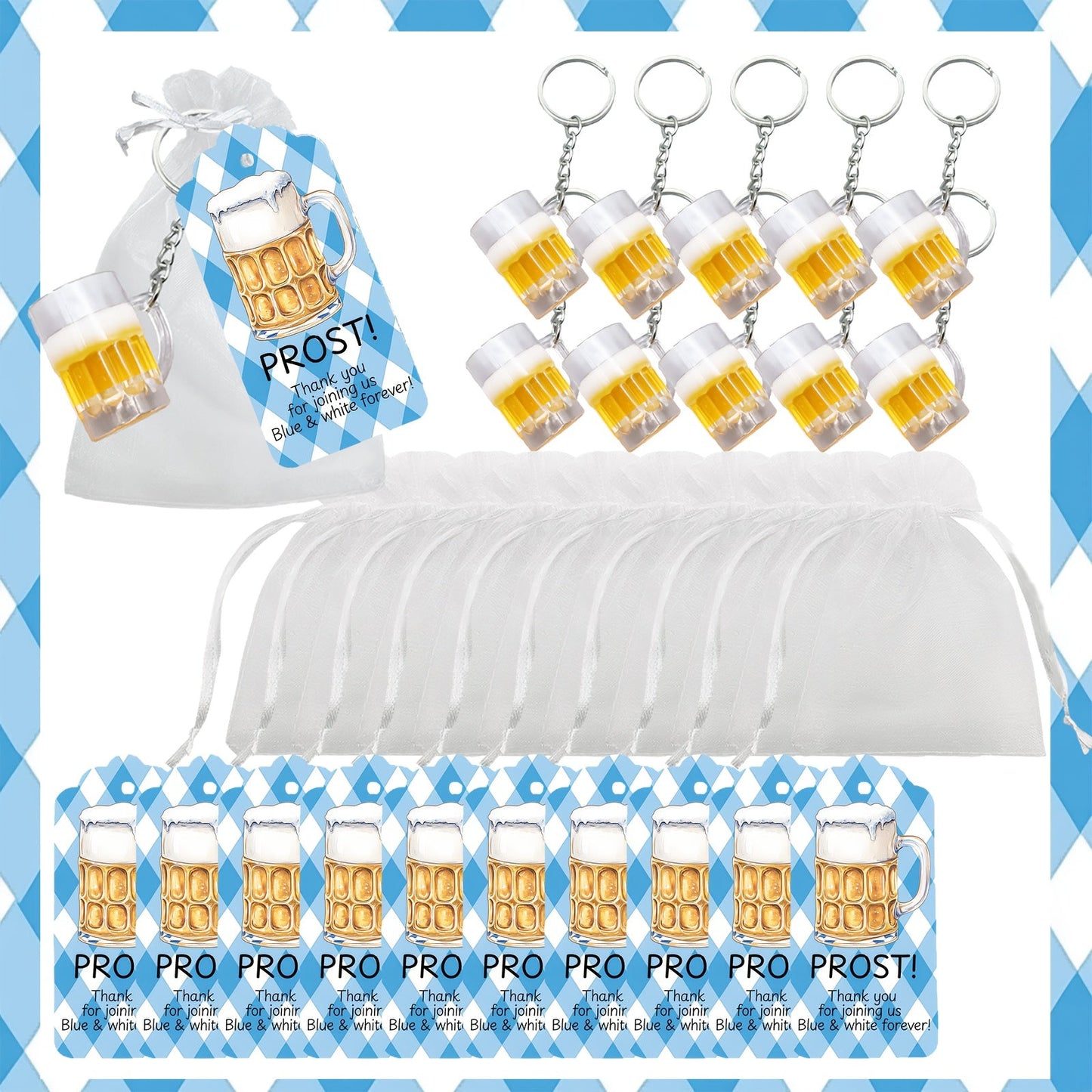 Bierkrug Schlüsselanhänger Set – ProstBundle Oktoberfest 2026