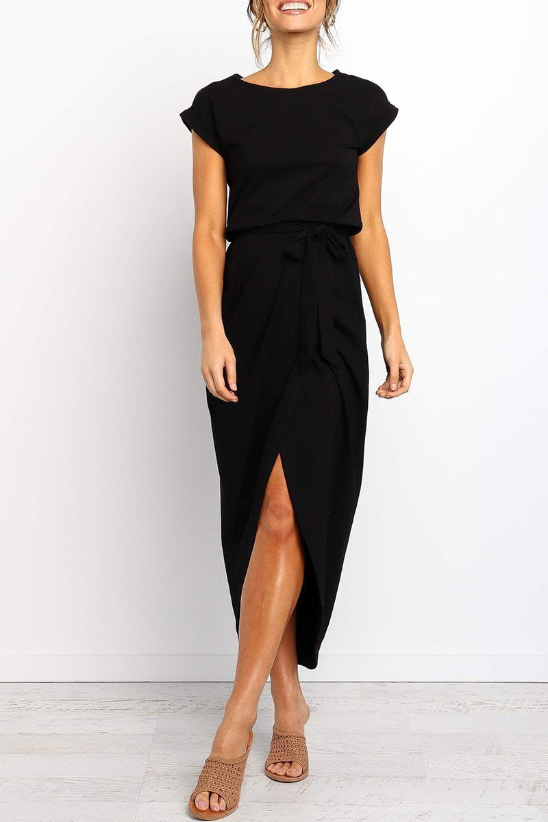 Herbstliches Lässiges Midi-Kleid – Isabella