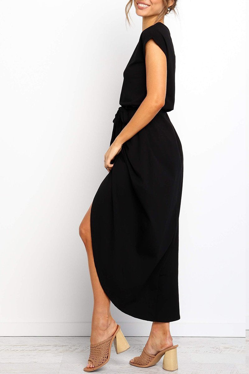 Herbstliches Lässiges Midi-Kleid – Isabella